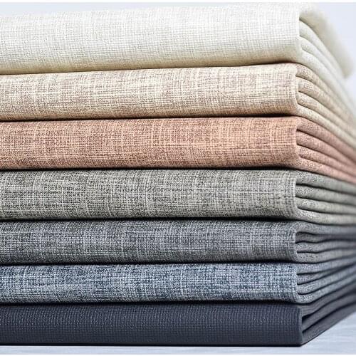 100X138CM Linen leather fabric PU Fabric Multicolor Waterproof Synthetic Leather DIY Material For Handbag Shoes Belts Garments