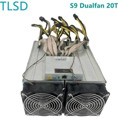 TLSD Used Antminer S9 Dualfan 20T Bitcoin Mining Machine with Power Supply