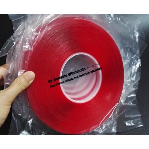 0.5mm Thick, 5 Rolls,(8mm*33Meters) Transparent Double Adhesive Acrylic Glue Tape for Car Strip, Glass Joint