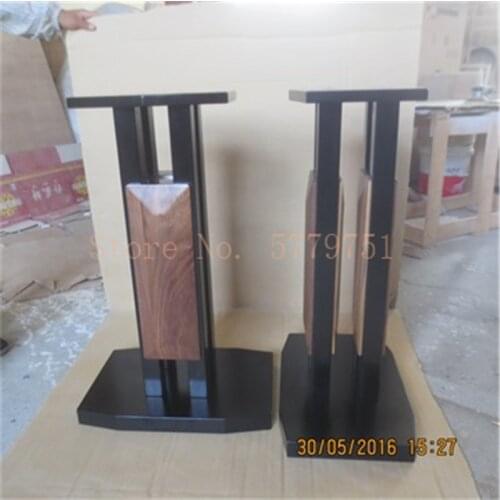 1 Pair Bookshelf Speaker Tripod White Oak Solid Wood Tripod Speaker Stand