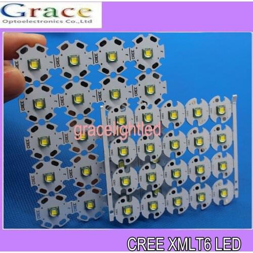 1 PCS CREE XML2 LED T6 U2 10W WHITE High Power LED Emitter with 12mm 14mm 16mm 20mm PCB for DIY