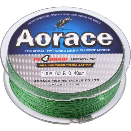 1PC Fishline 100M PE Braided Fly Fishing Line 4 Strands 6-100LB Multifilament Lines for Carp Fishing Wire Good for Fish Braid