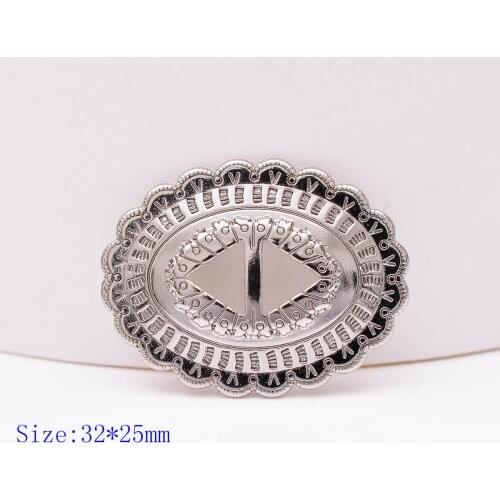 5X Tribal Southeast Bling Sliver Western Cowboy Hatband Headstall Slotted Conchos