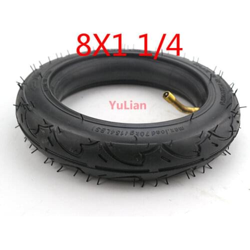 8 inch tyre 8X1 1/4 Scooter Tire & Inner Tube with Bent Valve For Bike Gas Electric Scooter Tyre
