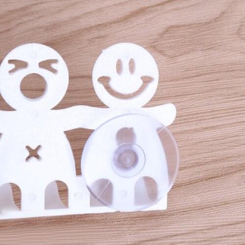 Toothbrush Holder Wall Mounted Suction Cup 5 Position Cute Cartoon Smile Bathroom Sets