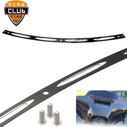 Motorcycle CNC Aluminum Black Windshield Trim For Harley Touring 1996-2013 Batwing New Electra Glide FLHT FLHX FLHTC
