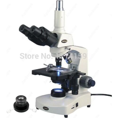 Blood Analysis --AmScope Supplies 40X-2000X 3W LED Trinocular Darkfield and Brightfield Compound Microscope