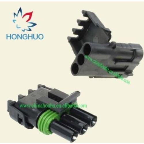 5/10/20/50/100 pcs/lots 3 Pin Weatherpack male and female wire harness Connector Kit 16-14 AWG 12015793 12010717