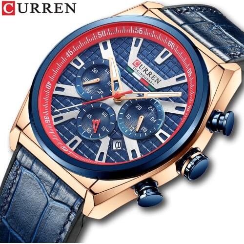 CURREN Watch for Men Fashion Top Brand Luxury Business Wristwatch Casual Sport Waterproof Quartz Clock Man Relogio Masculino
