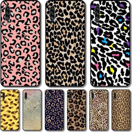 Leopard grain Phone Case Hull For Samsung Galaxy M 10 20 21 31 30 60S 31S Black Shell Art Cell Cover TPU