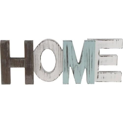 Wooden HOME Decorative Sign Standing Cutout Word Decoration Colorful