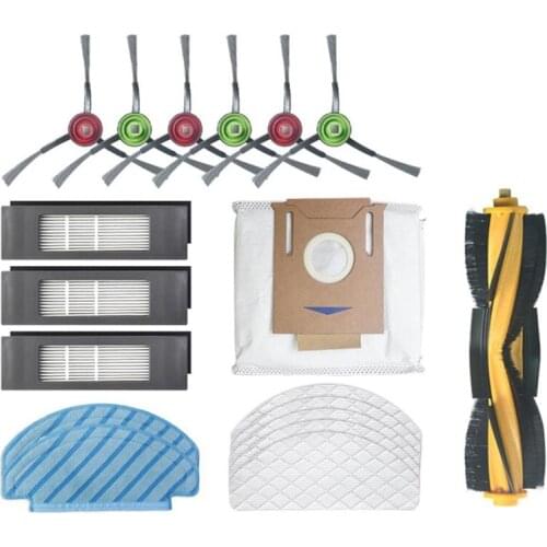 For ECOVACS DEEBOT OZMO T8 AIVI Sweeping Robot Vacuum Cleaner Main Brush Side Brush Disposable Cleaning Mop Dust Bag