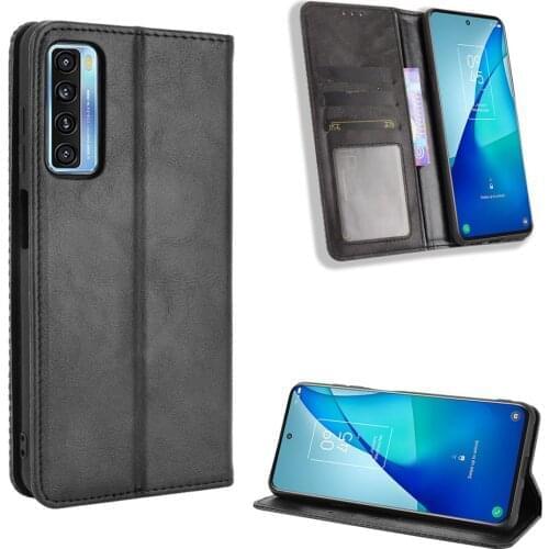 For TCL 20 5G T781H T781K Wallet Flip Style PU Leather Phone Bag Cover For TCL 20 5G With Photo Frame