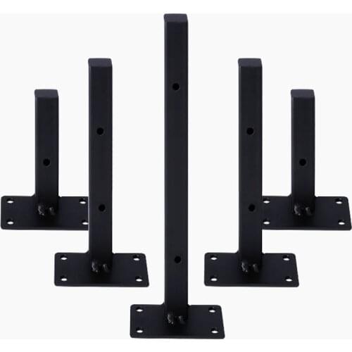 2PCS Cheap Heavy Duty Solid Steel Black Metal Desk Wall Mounting Angle Hanging Tabel Shelf Bracket,15-35cm Length