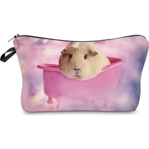 Makeup Bag Newest Cosmetic bag Heat Transfer Printing With Sexy Mouth Women Travel cosmetic organizer bag toiletry bag toilettas