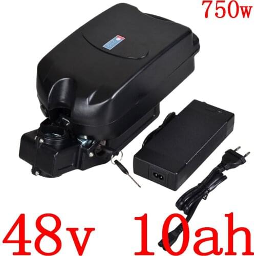 48V 500W 750W Electric Bicycle Battery 48V 10AH Ebike Scooter Battery48V 10AH 13AH Lithium ion Battery with 2A charger free duty