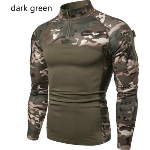 Mens Sport Combat Tactical T Shirt Training Military Clothes Tops Outdoor Sport Fitness T-shirt Breathable Quick Dry Shirts