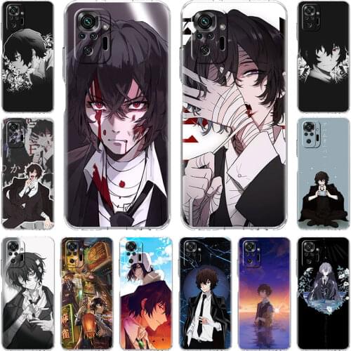 Bungou Stray Dogs Dazai Osamu Soft Clear Case For Xiaomi Redmi Note 10 9 Pro 9S 8 10S 7 8T 9C 7A 8A 9T K40 Silicone Phone Fundas