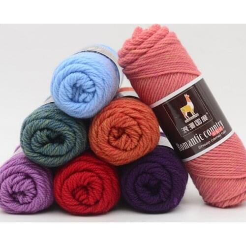 100g Thread Alpaca Wool Yarn Knitting Yarn Needlework Thick Wool Thread Yarn For Hand Knitting Scarf Sweater Eco-friendly