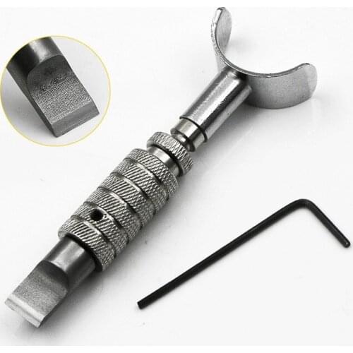 DIY hand made leather carving tool rotary cutter Leather carving knife Adjustable height