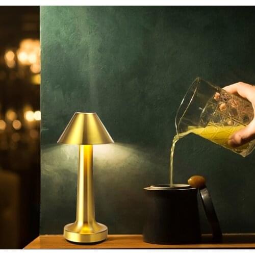 Led retro bar night light, USB charging portable table lamp, table lamp accessories, bedroom night light, restaurant decoration
