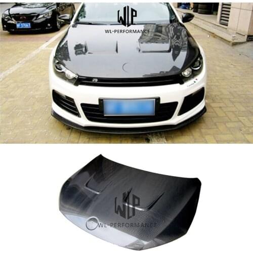 VW Scirocco High Quality Carbon Fiber Rear Trunk Hood Car Body Kit For Volkswagen Scirocco Car Styling 2009-2017