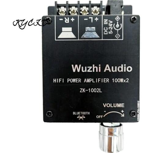 DC5V-24V 12V 24V ZK-1002L Wireless Bluetooth 5.0 Digital Power Audio Amplifier Board 100WX2 Double Channels Stereo Home Theater