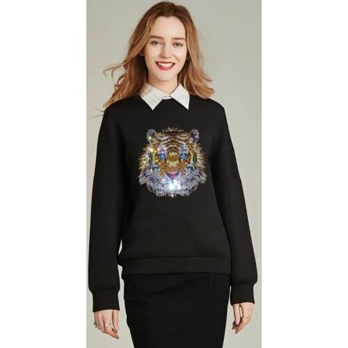 Women Rhinestones Hoodie Hot drill Pullovers Clothes Sweatshirt Streetwear 2020 new