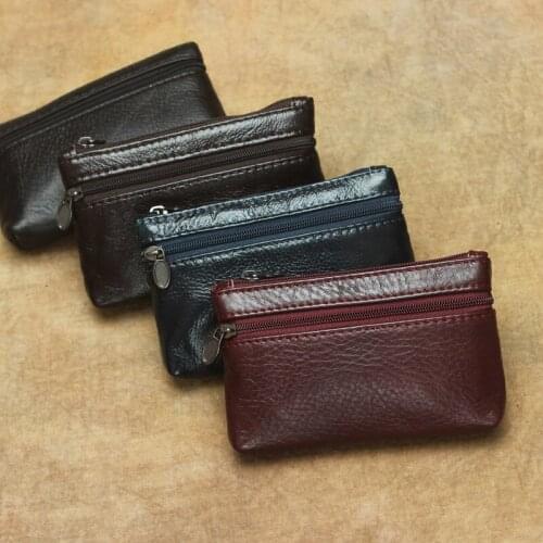 2019 fashion women wallet genuine leather high quality top layer cowhide European and American style double zipper Coin Purses