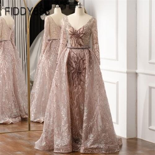 Prom Dresses 2021 A-Line Beaded Evening Party Gowns for Woman Elegant Flower Long Formal Dress Vestidos De Gala Mujer