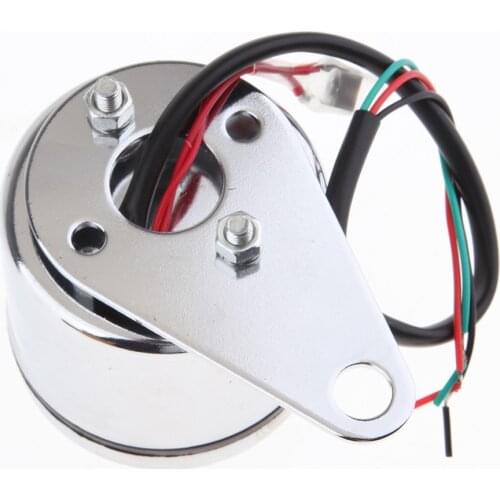 2.56 Inch Universal Motorcycle Electric Fuel Level Indicator 12 V (chrome