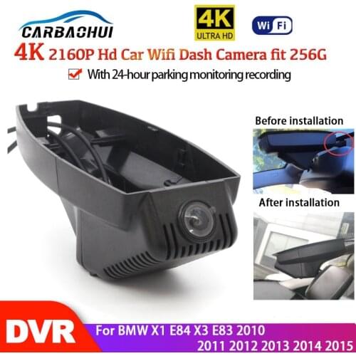 4K Car DVR Wifi Video Recorder Dash Came 24h Parking Monitoring Night Vision For BMW X1 E84 X3 E83 2010 2011 2012 2013 2014 2015