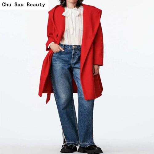 Женские черные пальто Chu Sau beauty China At AliExpress