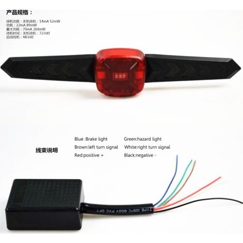 CSCSNL 1PCS LED Motorcycle Helmet Turn Signal Light Signal Lamp Safety Brake Light Super Bright Refit Motorbike Indicator Light