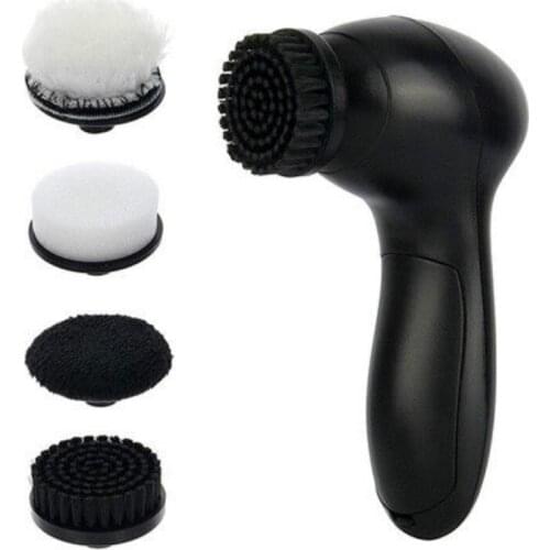 Electric Shoe Brush Automatic Handheld Leather Bags Clothes Shine Polisher Cleaning Machine Battery Power Household Cleaner Tool