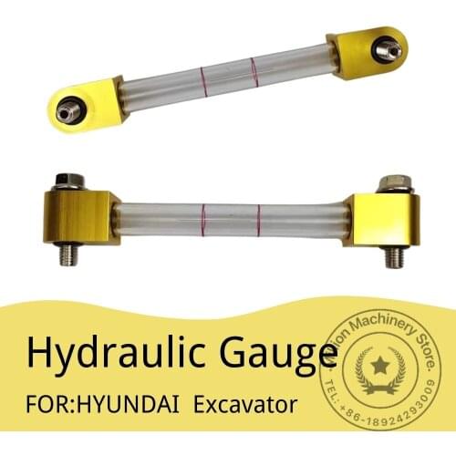 Hydraulic Gauge for HYUNDAI Excavator R Electric Jet Excavator Oil Ruler Dipstick Accessories HYD Measure the Oil Level