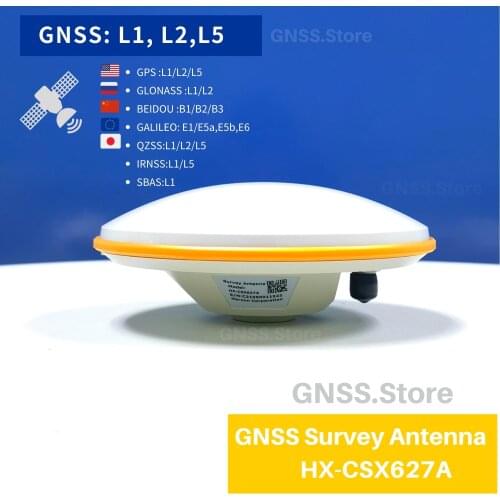 GPSAntenna RTK High Precision GNSS Antenna Measuring HX-CSX627A Support GPS L1 L2 L5 BDS GLONASS GALILEO QZSS For BD982 BD970