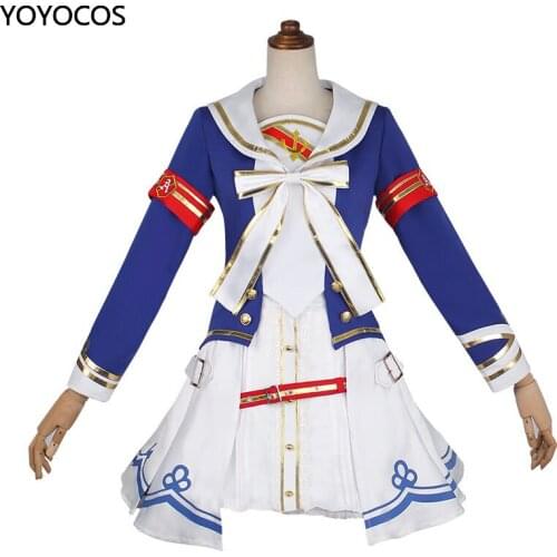 YOYOCOS Game Umamusume:Pretty Derby Grass Wonder Cosplay Ear Headdress Cute Dress Sexy Uniform Halloween Party Role Play New