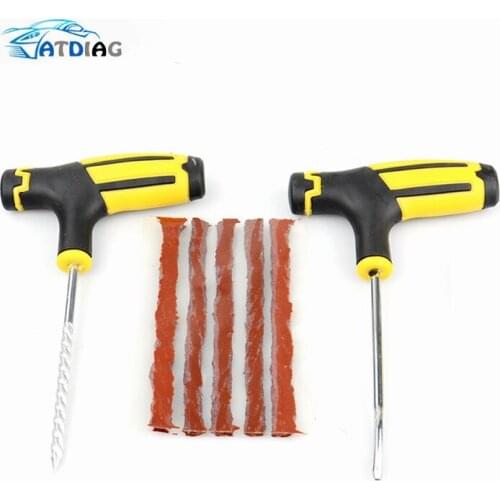 Car Tire Repair Tool Tire Repair Kit Studding Tool Set Auto Bike Tubeless Tire Tyre Puncture Plug Garage Car Accessories