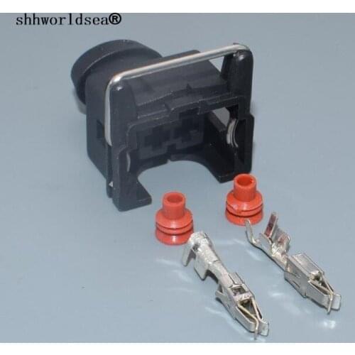 Shhworldsea 2/5/10/30/50/100sets 2 pin auto 3.5mm car wire harness waterproof sensor plug connector 282190-1 auto Nozzle plug