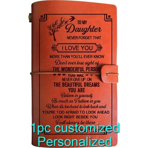 Engraved Leather journal personalized gifts to my husband BJ235 Customized Notebook A5 Dropshipping Supplier US Store Diary