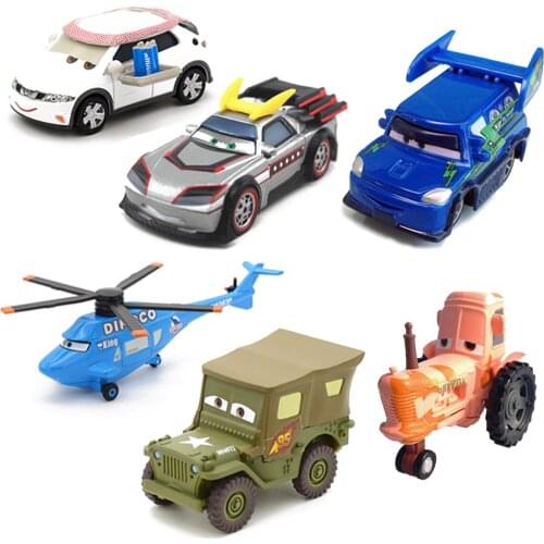 Disney Pixar Cars 3 Lightning McQueen Metal Car Sarge Lizzie 1:55 Diecast Metal Alloy Toys Birthday Gifts For Kids Cars Toys