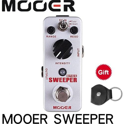 MOOER SWEEPER Bass Guitar Filter Effect Pedal True Bypass Full Metal Shell With true bypass footswitch LED indicator light