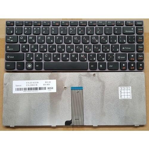 SSEA New laptop RU keyboard For Lenovo Z470 Z475 Z370 black Russian Keyboard