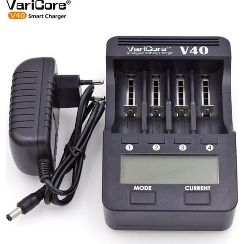 2019 new VariCore V40 LCD Charger 3.7V 18650 26650 18500 16340 14500 18350 lithium battery 1.2 V AA / AAA Ni-MH batteries