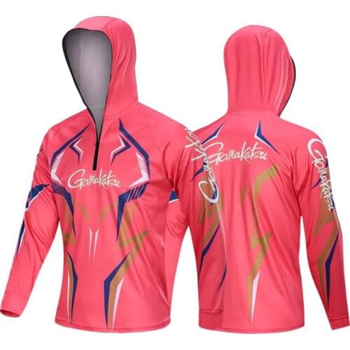 Gamakatsu Fishing Clothing Long Sleeve Outdoor Breathable 5XL Fishing Shirts Anti UV Quick-Drying Cycling Hunting Hiking Clothes