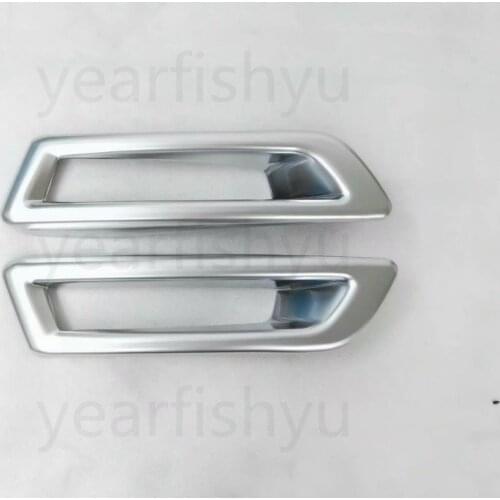 Front Fog Light Lamp Cover Trim Ring Decoration For Discovery Sport 2016 2017