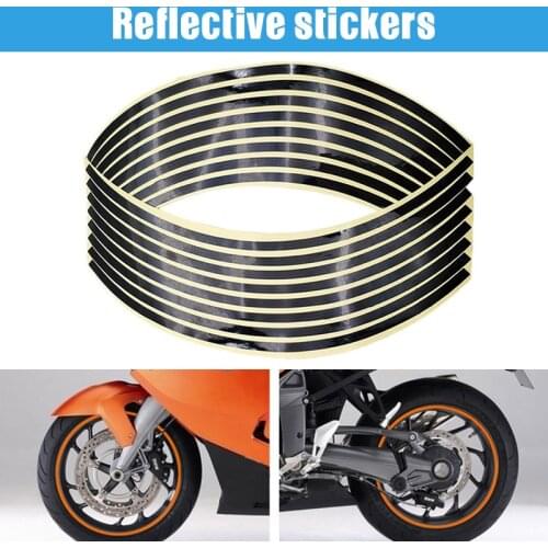 Wheel Sticker Reflective Rim Stripe Tape Bike Motorcycle Stickers For Honda For Kawasaki Z750 Z800 For YAMAHA MT07 MT09 MT10 R1