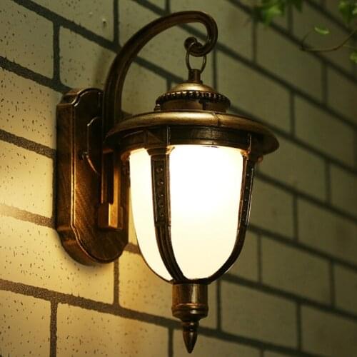 Outdoor lamp bedside European-style wall lamp outdoor courtyard lamp waterproof balcony wall lamp garden lamp LB12139