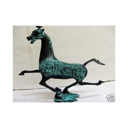 Exquisite Chinese bronze statue: horse fly Swallow Brass Dragon wedding copper Decoration real Brass